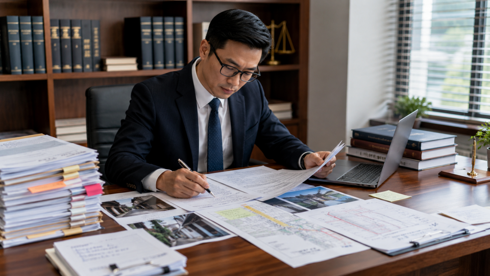 Luật sư chuẩn bị hồ sơ khởi kiện tranh chấp lối đi