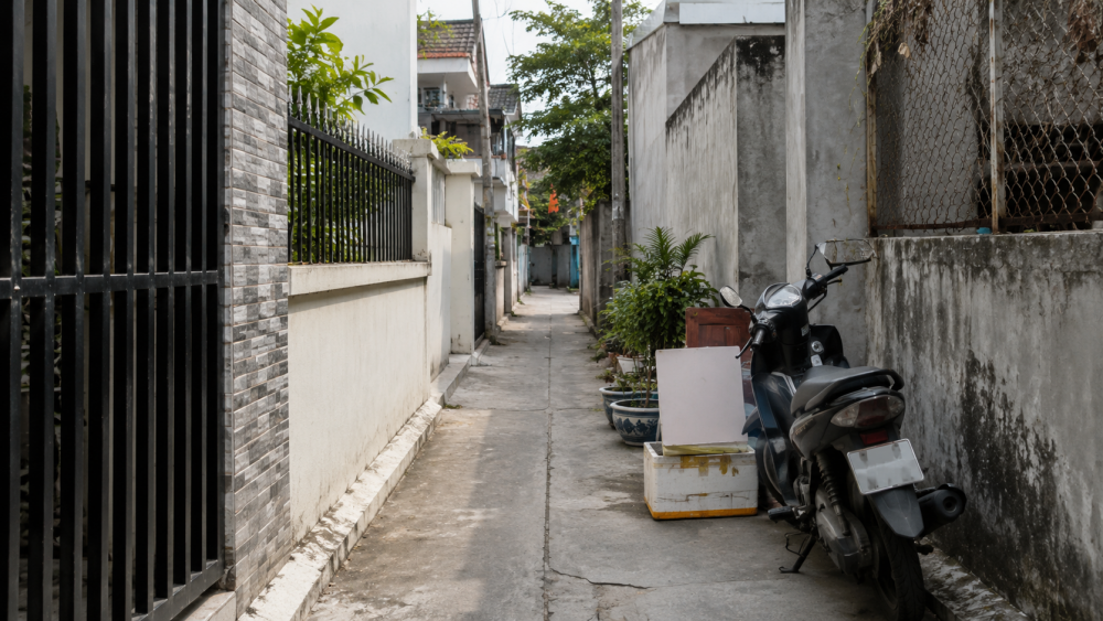 Lối đi giữa các thửa đất đang phát sinh tranh chấp